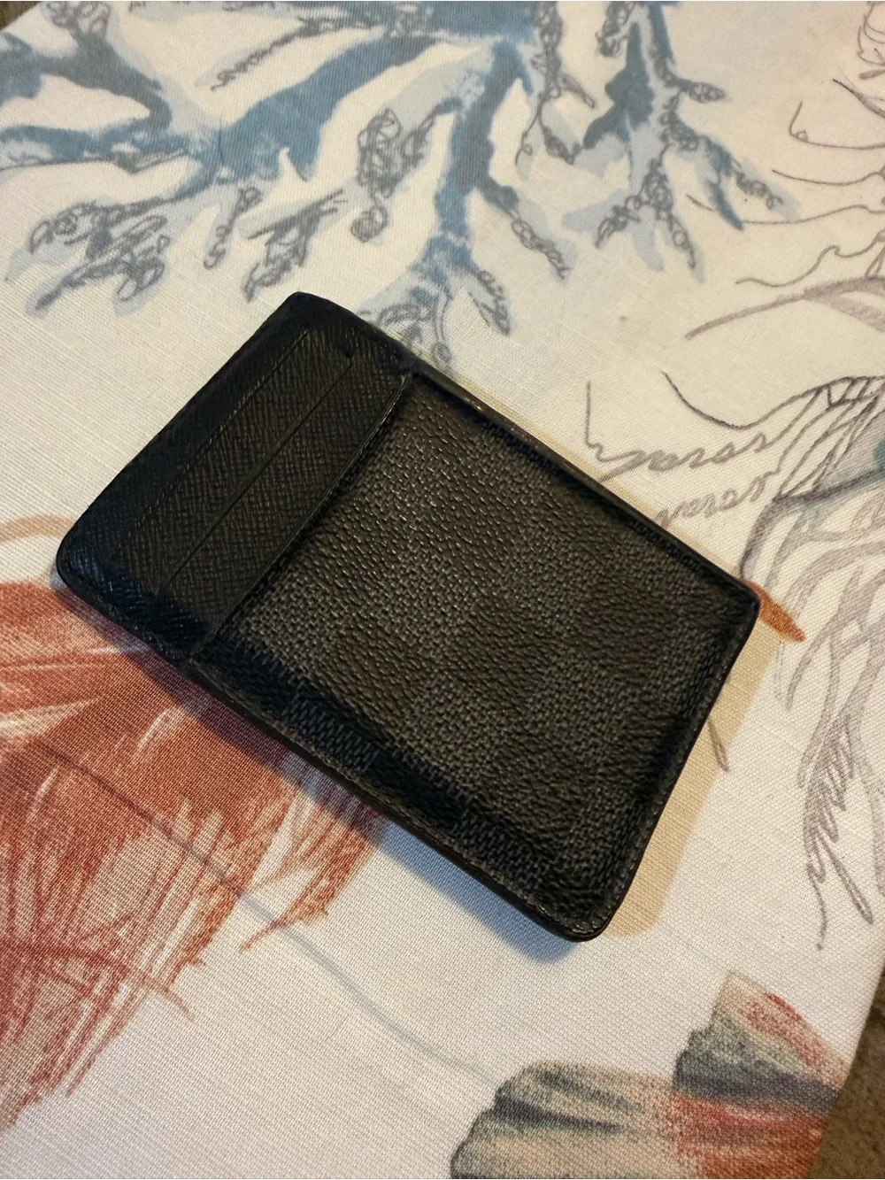 Louis Vuitton Black Damier Card Holder